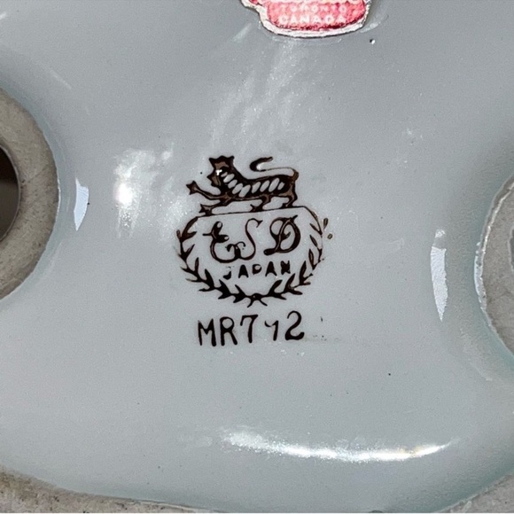 RARE Vintage ESD Porcelain Blonde Women Figurine 
Teal Floral Dress MR7922 Japan - Picture 11 of 11